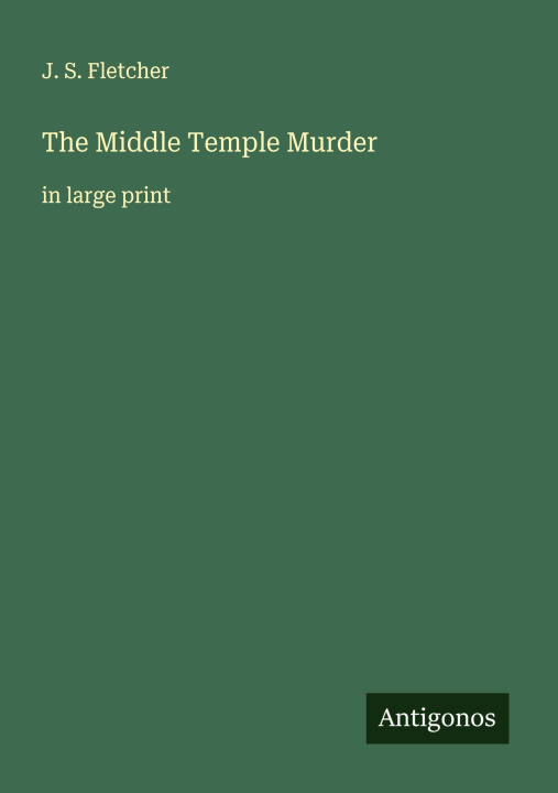 Knjiga The Middle Temple Murder 