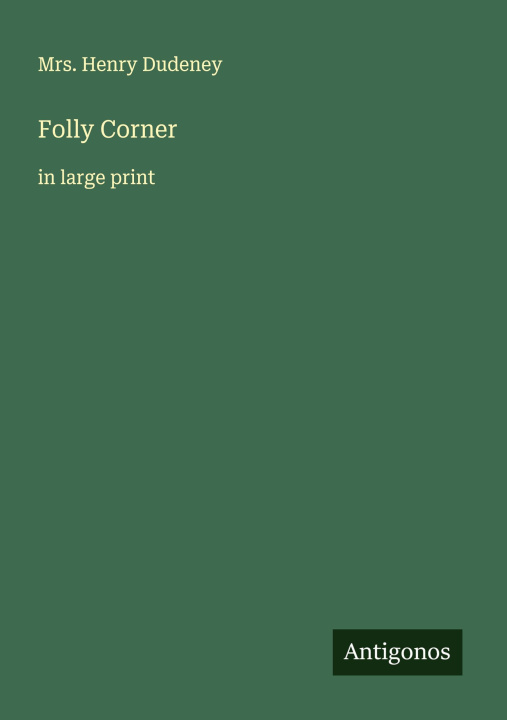 Kniha Folly Corner 
