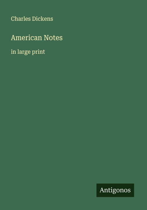 Kniha American Notes 