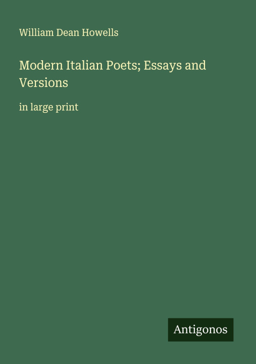 Kniha Modern Italian Poets; Essays and Versions 