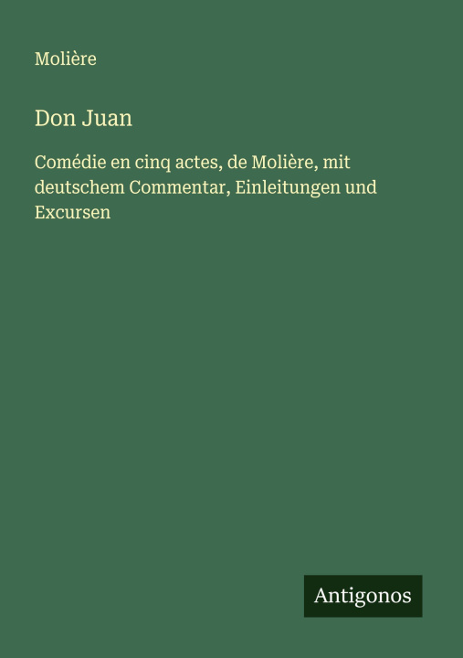 Kniha Don Juan Moliere
