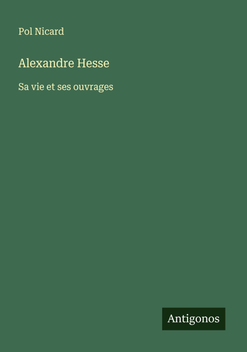 Kniha Alexandre Hesse 