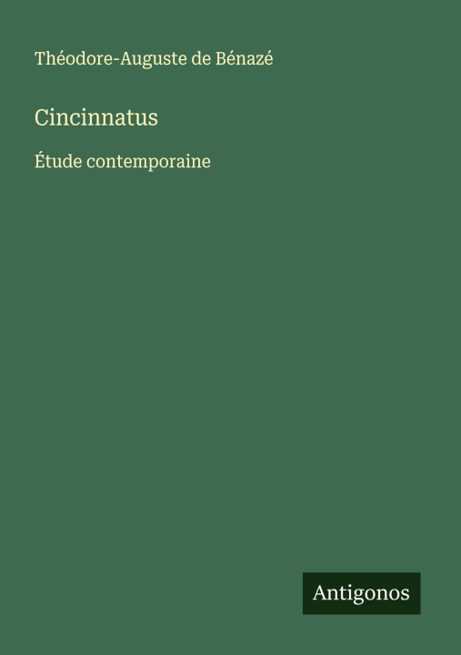 Kniha Cincinnatus 