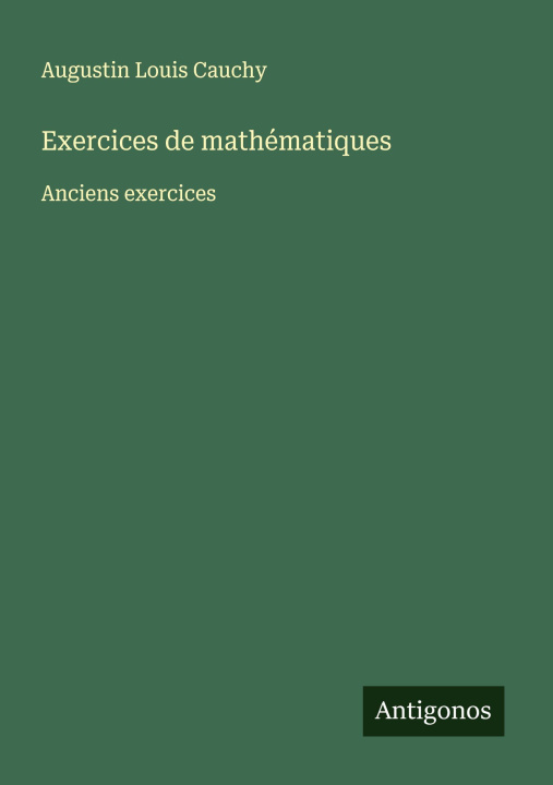 Kniha Exercices de mathématiques 