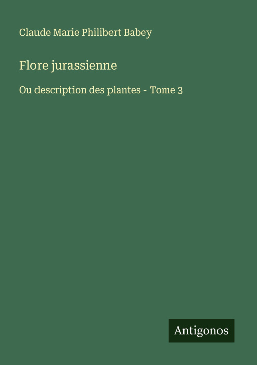 Kniha Flore jurassienne 