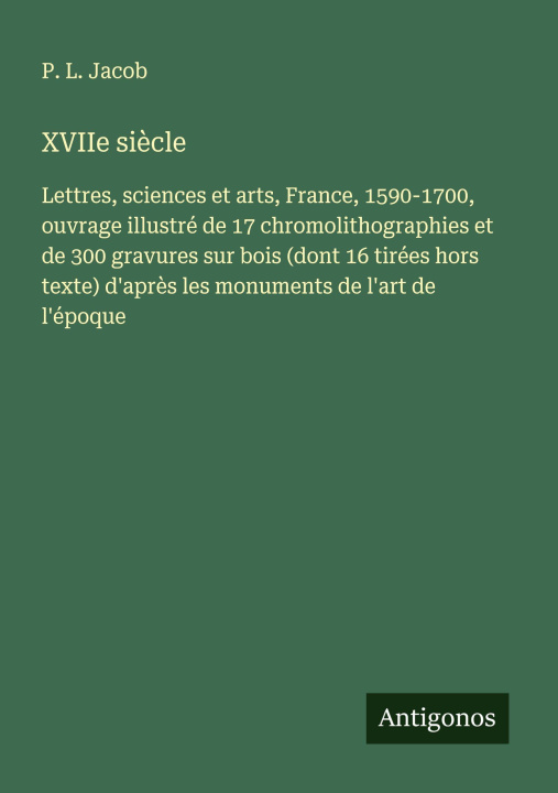 Kniha XVIIe siècle 