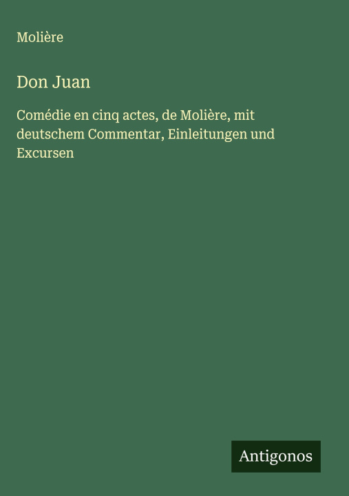 Kniha Don Juan Moliere