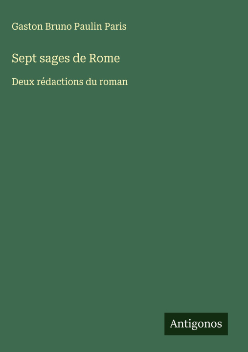Knjiga Sept sages de Rome 