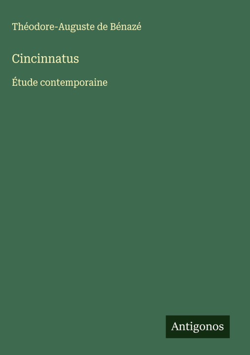 Kniha Cincinnatus 