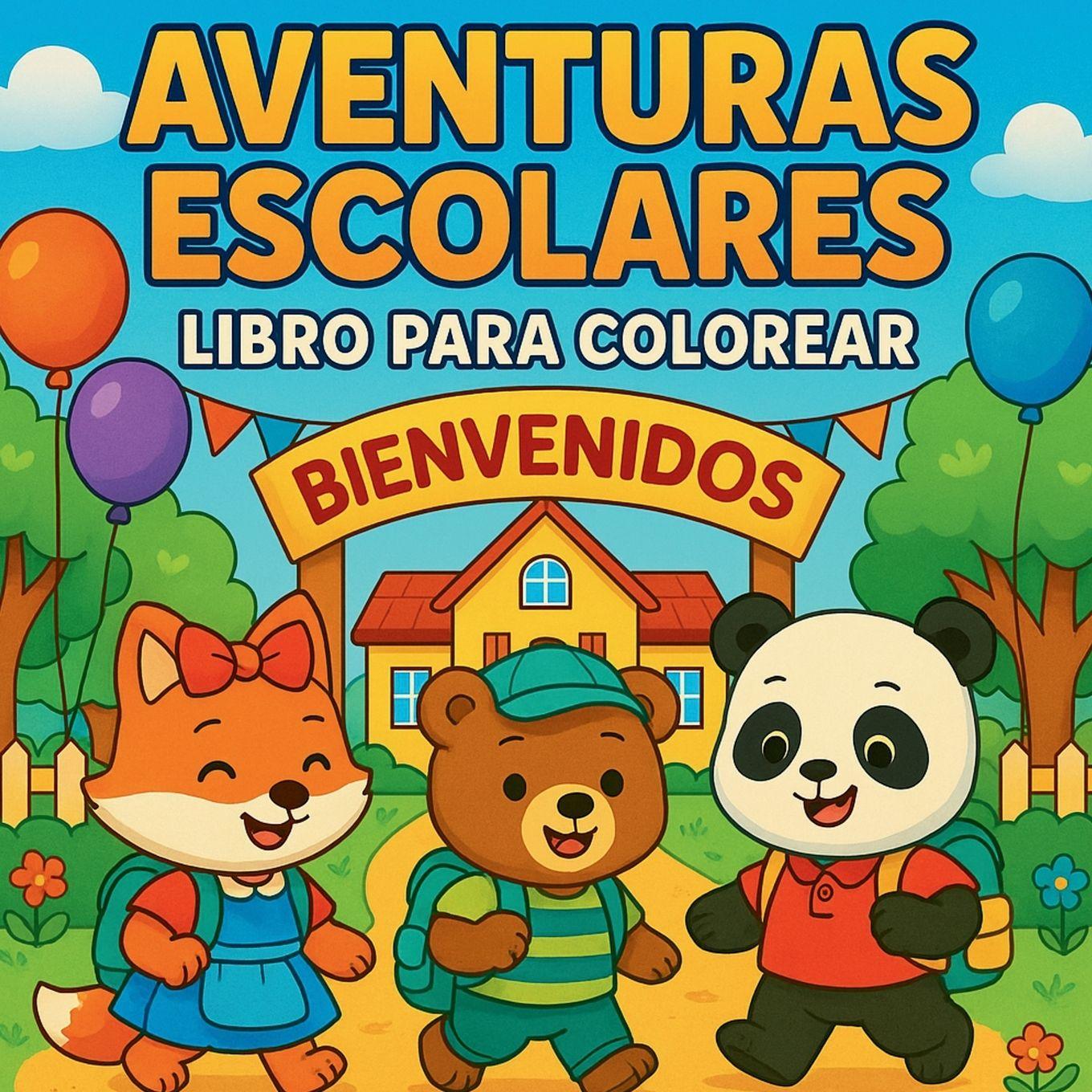 Kniha Aventuras escolares - Libro para colorear Chris Martin