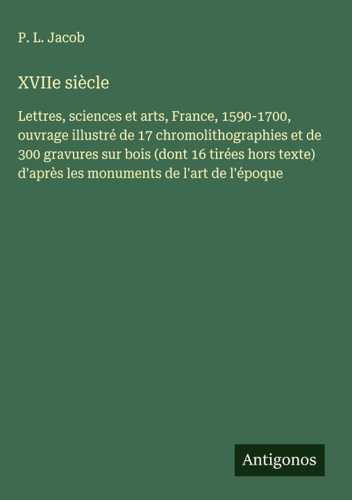 Knjiga XVIIe siècle 