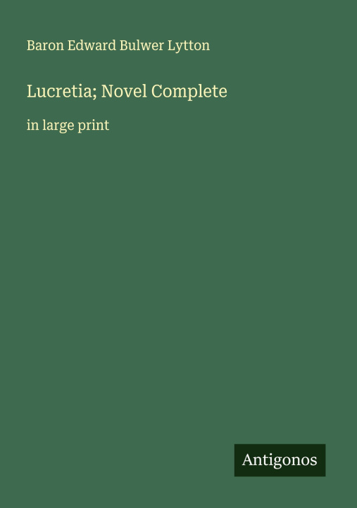 Kniha Lucretia; Novel Complete 
