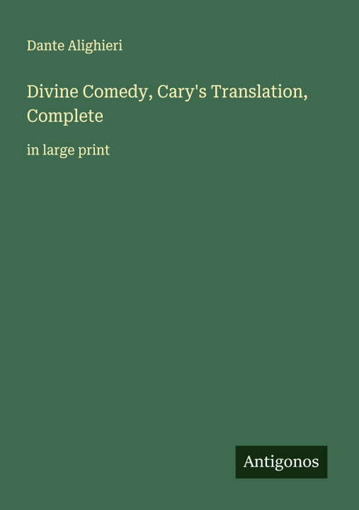 Kniha Divine Comedy, Cary's Translation, Complete 