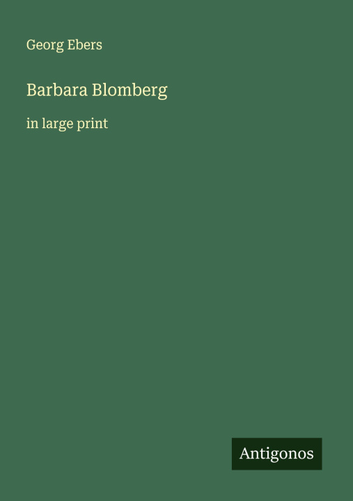 Kniha Barbara Blomberg 
