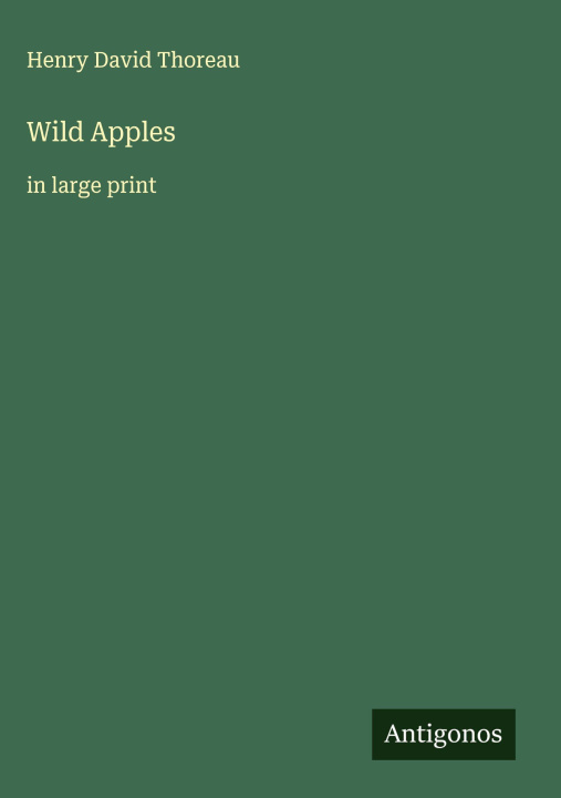 Kniha Wild Apples 
