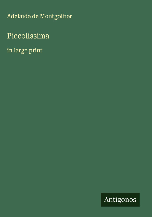 Kniha Piccolissima 