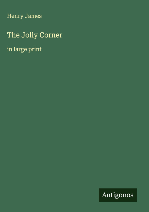 Kniha The Jolly Corner 