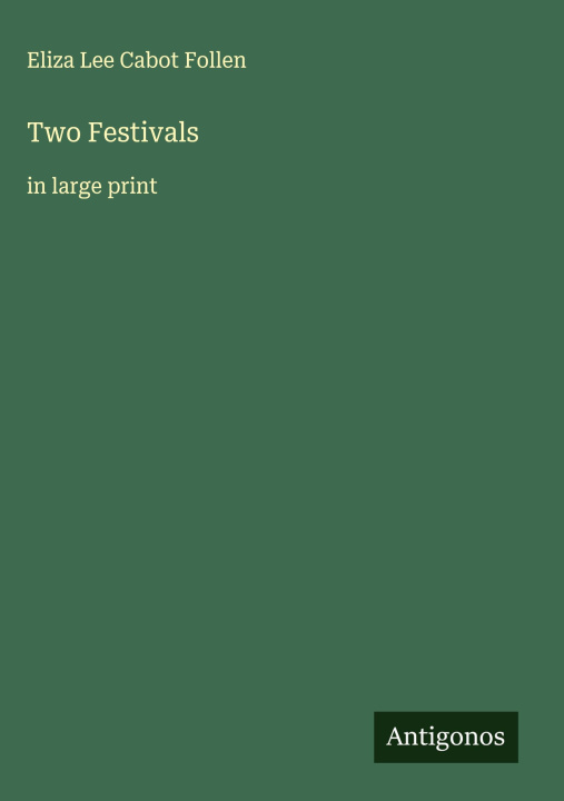 Kniha Two Festivals 