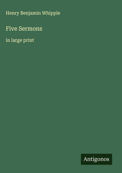 Kniha Five Sermons 