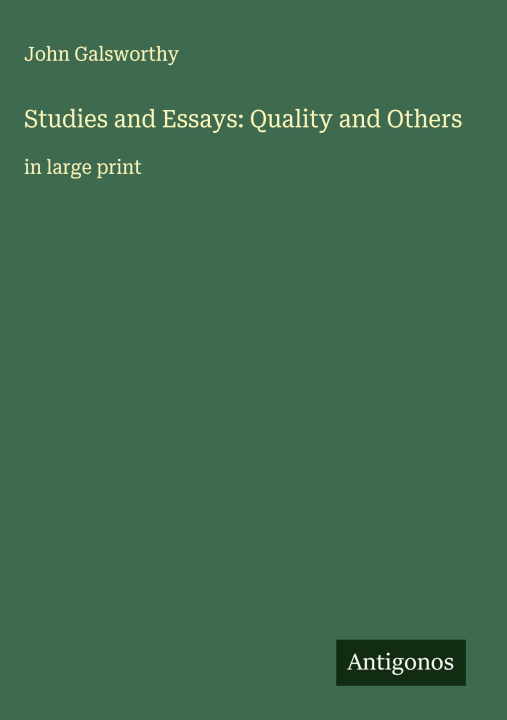 Knjiga Studies and Essays: Quality and Others 