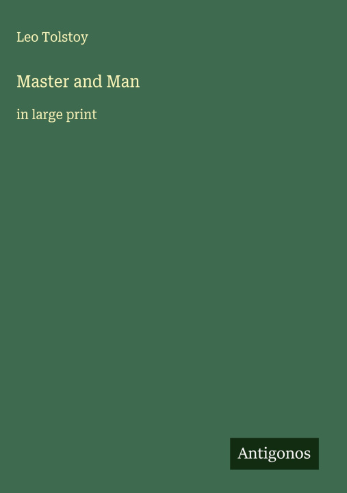Kniha Master and Man 