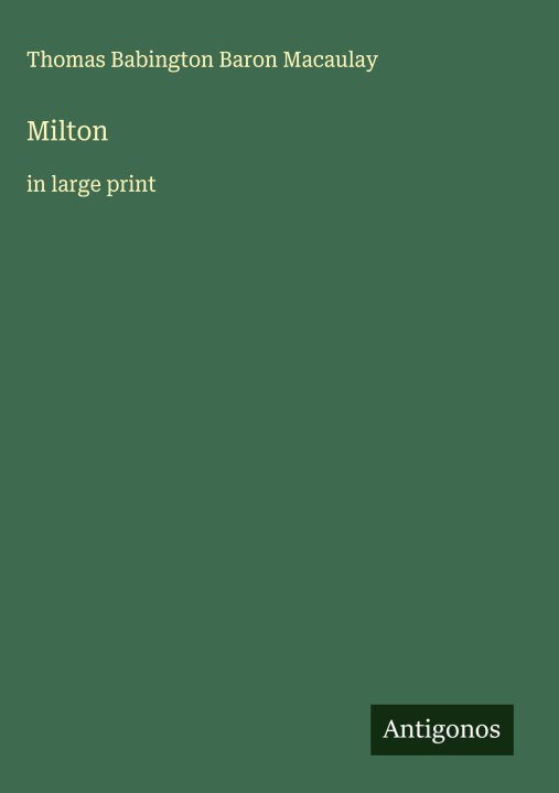 Kniha Milton 
