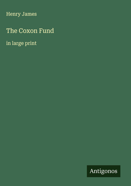 Kniha The Coxon Fund 