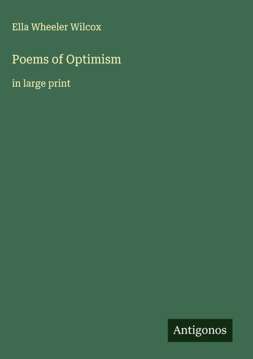 Kniha Poems of Optimism 