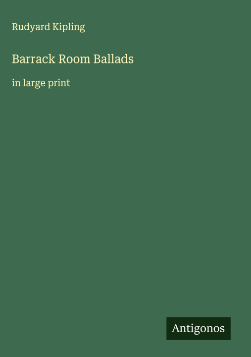 Kniha Barrack Room Ballads 