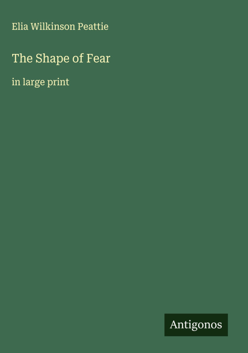 Kniha The Shape of Fear 
