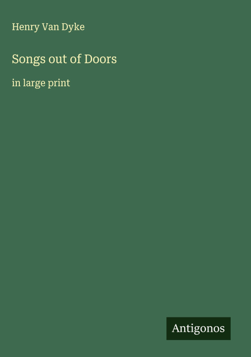 Libro Songs out of Doors 