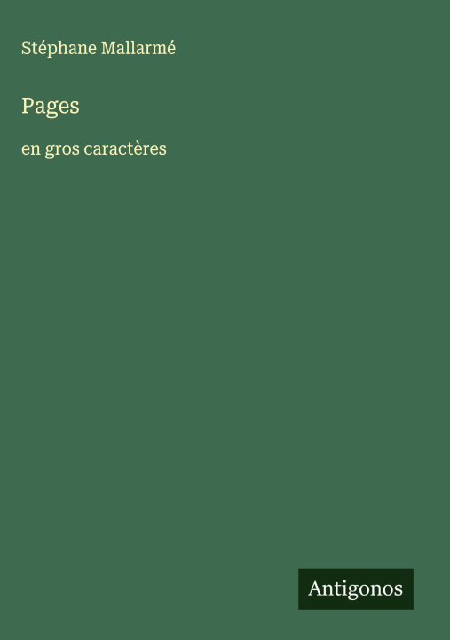 Knjiga Pages Stéphane Mallarmé