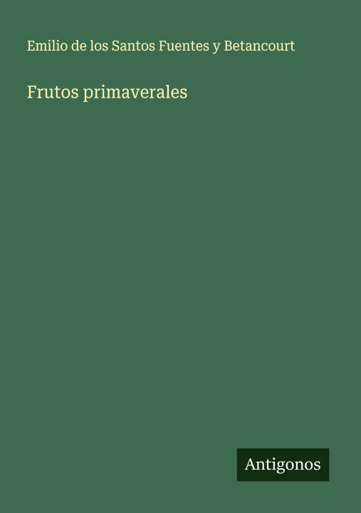 Kniha Frutos primaverales 