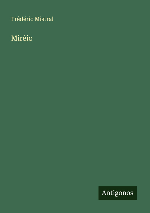 Kniha Mirèio 