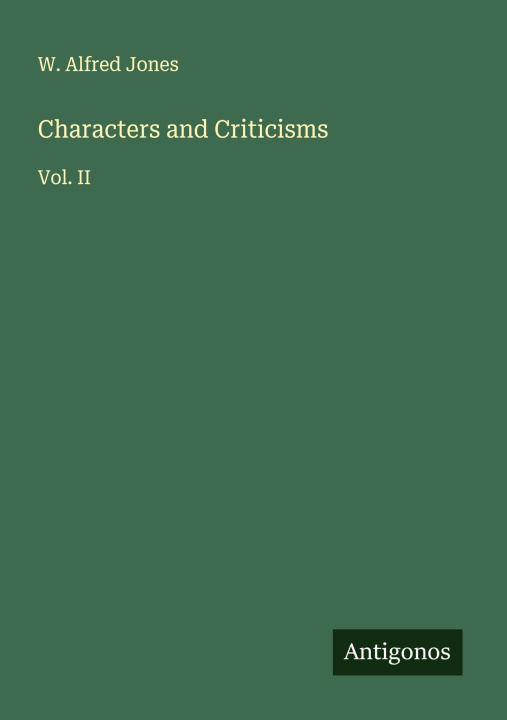 Kniha Characters and Criticisms 
