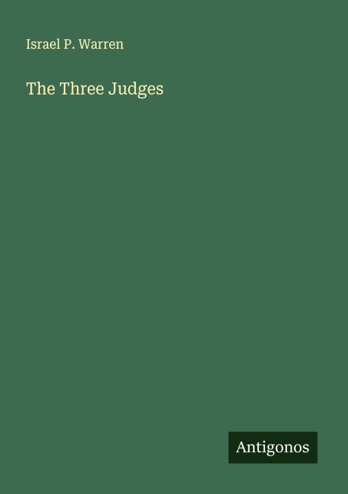 Knjiga The Three Judges 