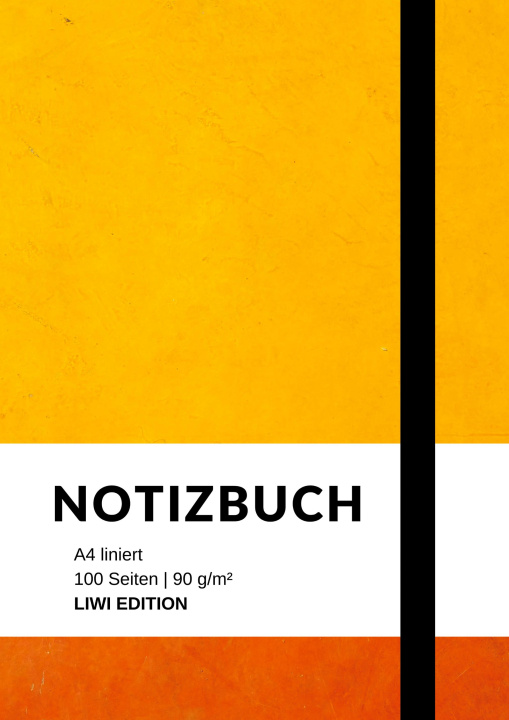 Libro Notizbuch A4 liniert - 100 Seiten Soft Cover - FSC Papier Notebook A4
