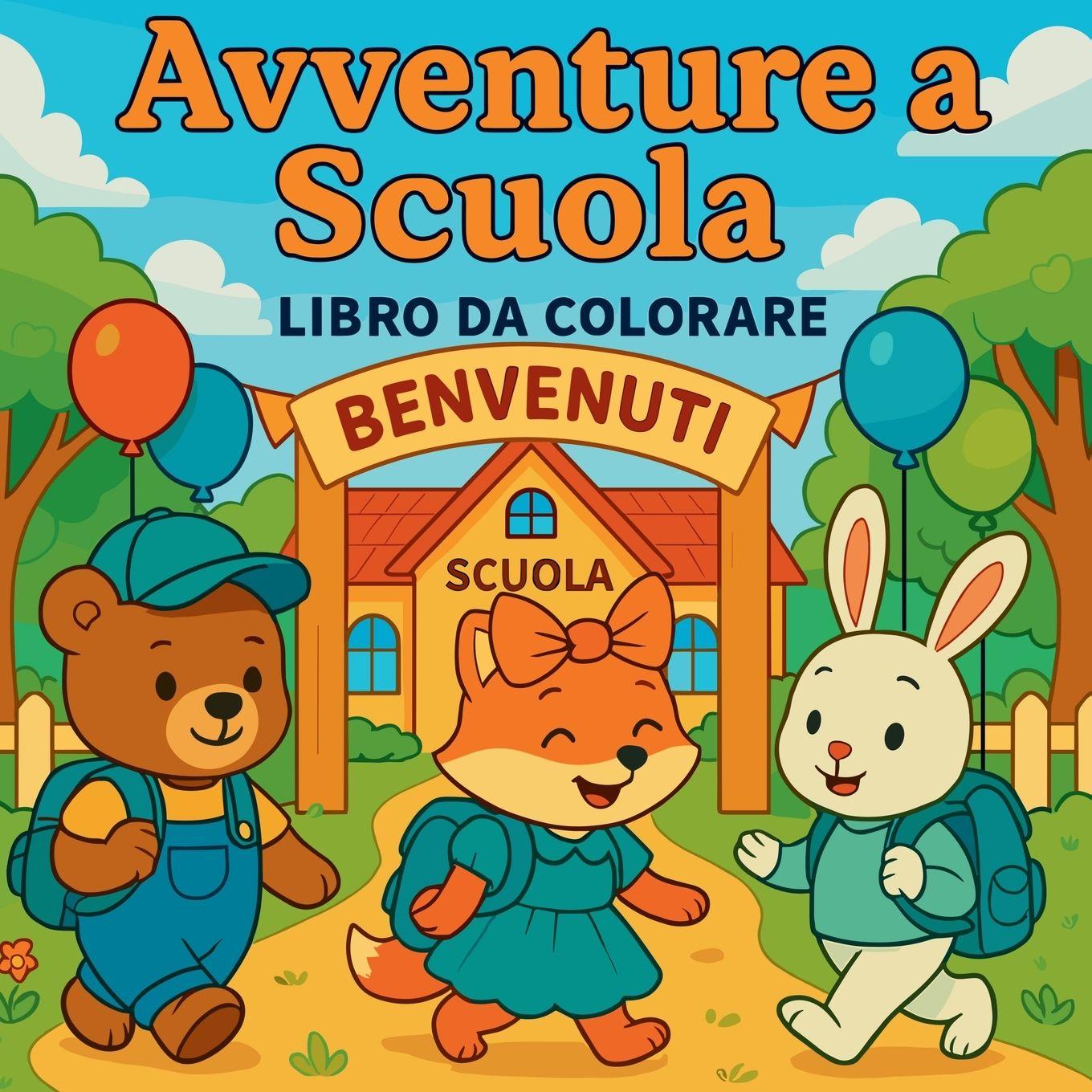 Libro Avventure a scuola - Libro da colorare Chris Martin