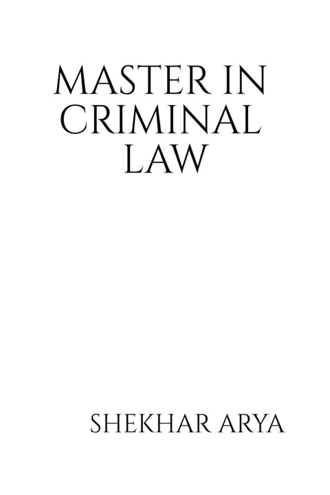 Kniha Master in Criminal Law SHEKHAR ARYA