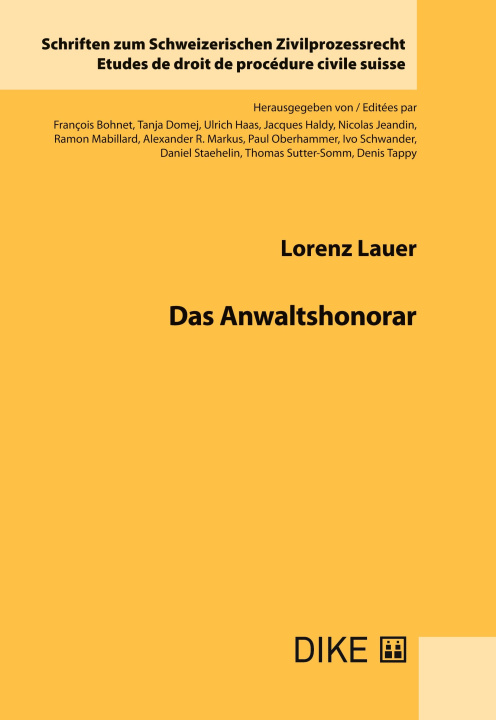 Knjiga Das Anwaltshonorar 