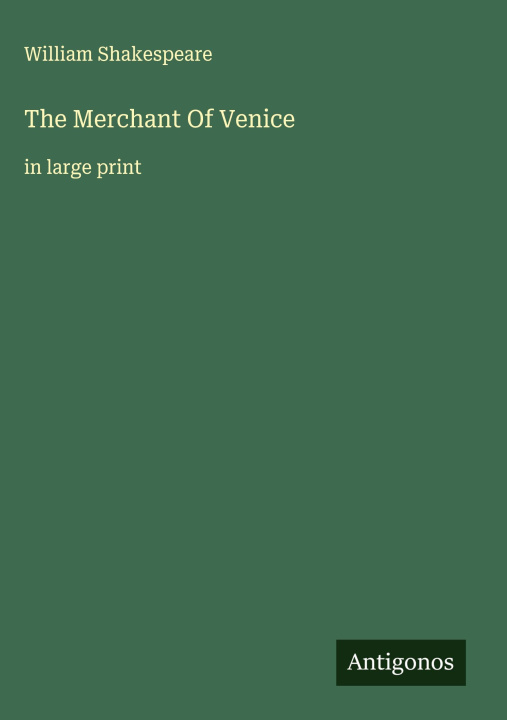 Kniha The Merchant Of Venice 