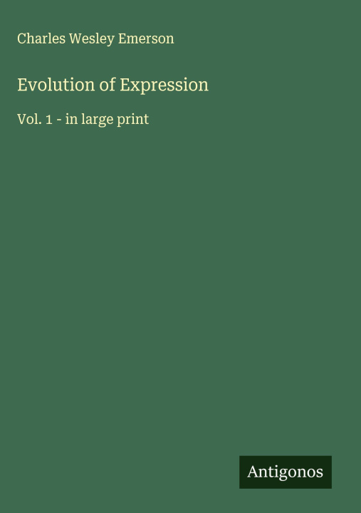 Kniha Evolution of Expression 