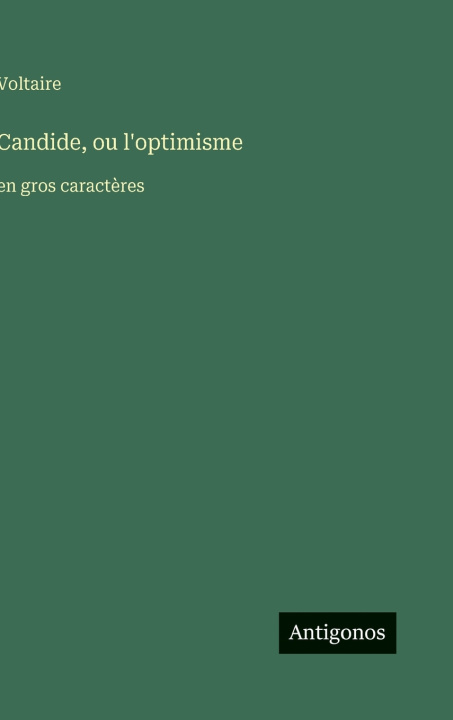 Kniha Candide, ou l'optimisme Voltaire