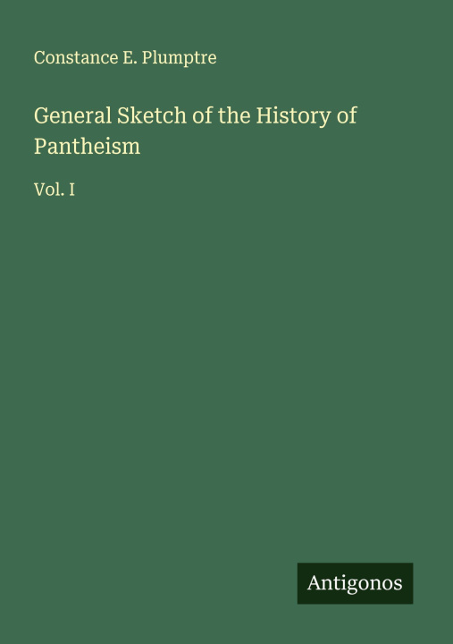 Libro General Sketch of the History of Pantheism 