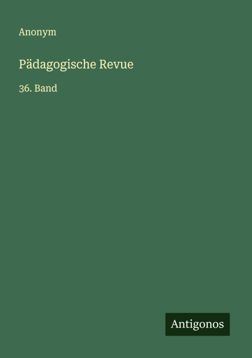 Knjiga Pädagogische Revue 