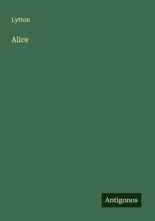 Kniha Alice 