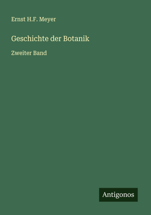 Kniha Geschichte der Botanik 