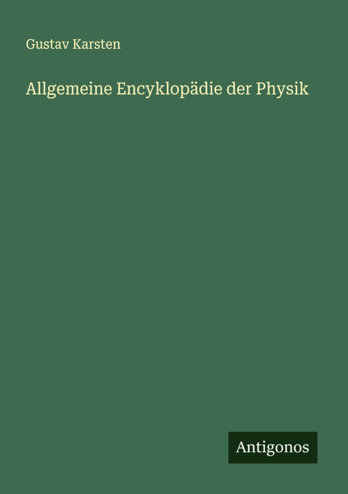 Kniha Allgemeine Encyklopädie der Physik 