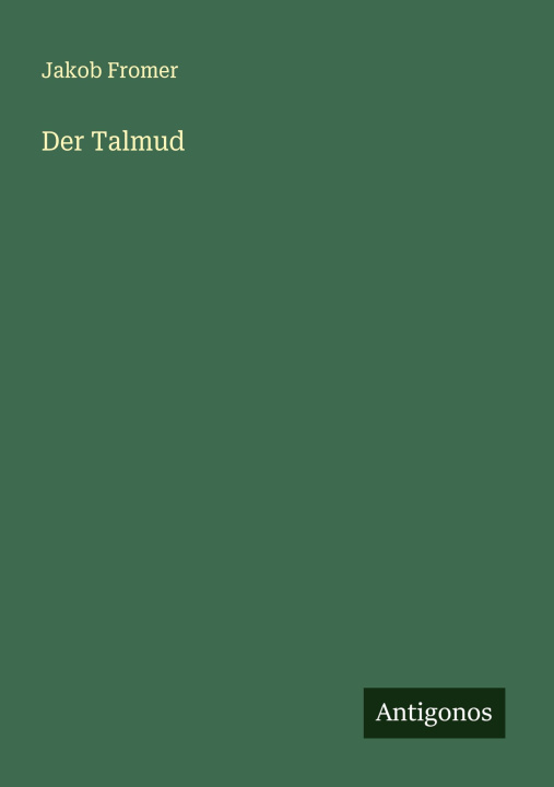 Kniha Der Talmud 