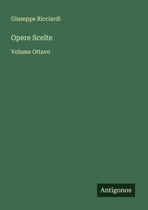 Kniha Opere Scelte 